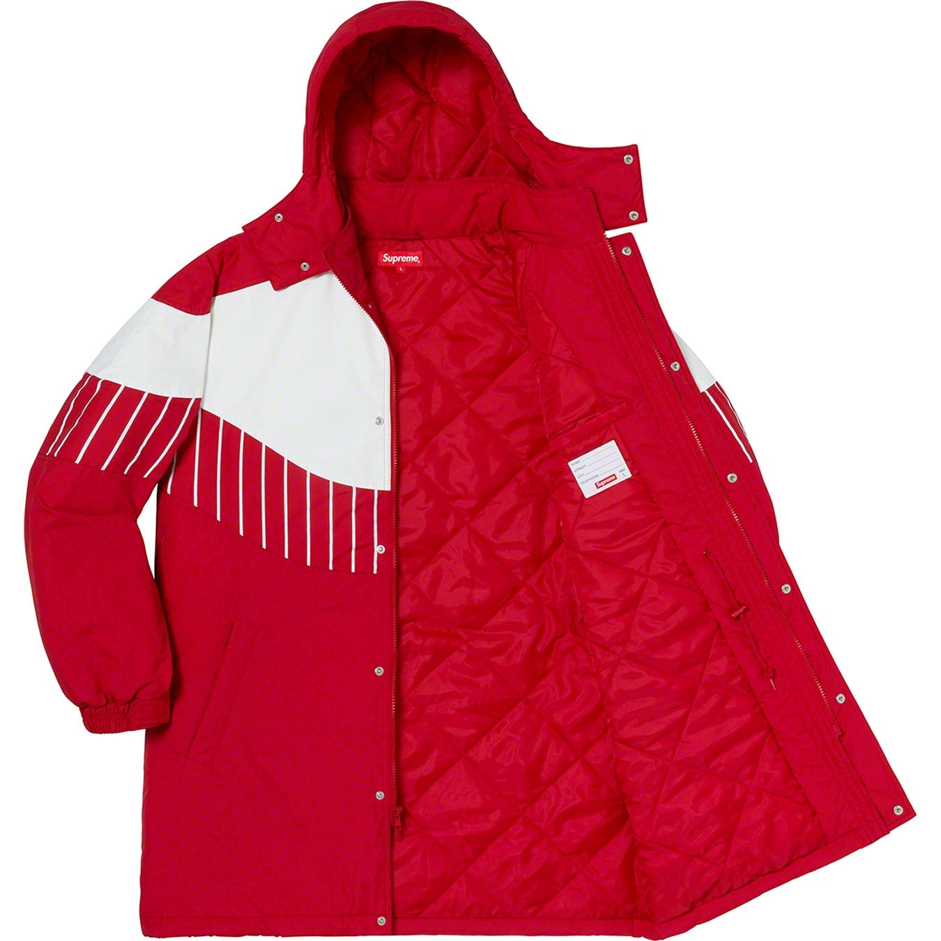 Pinstripe Panel Sports Parka view 15